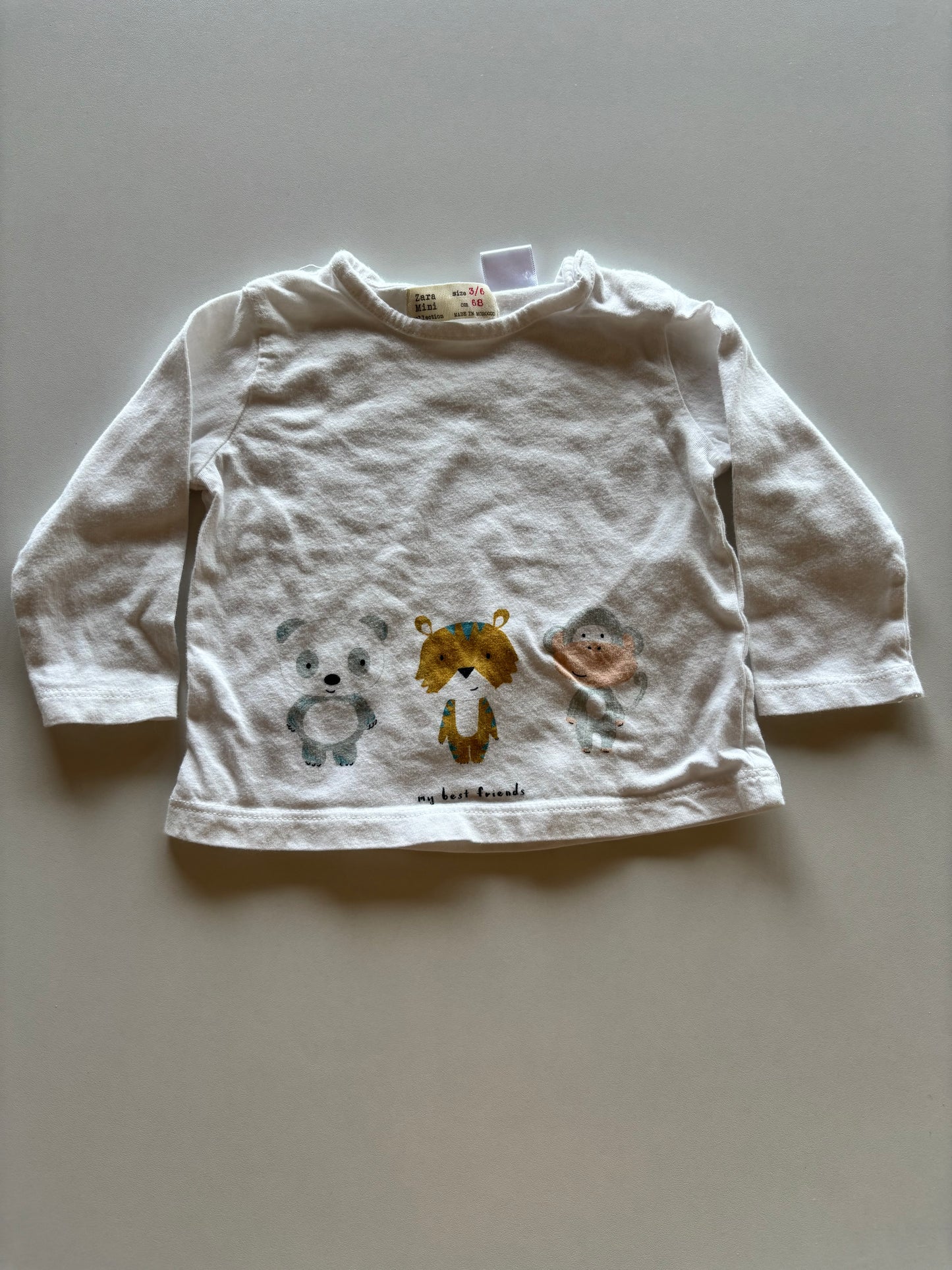 White Animal Best Friends Shirt