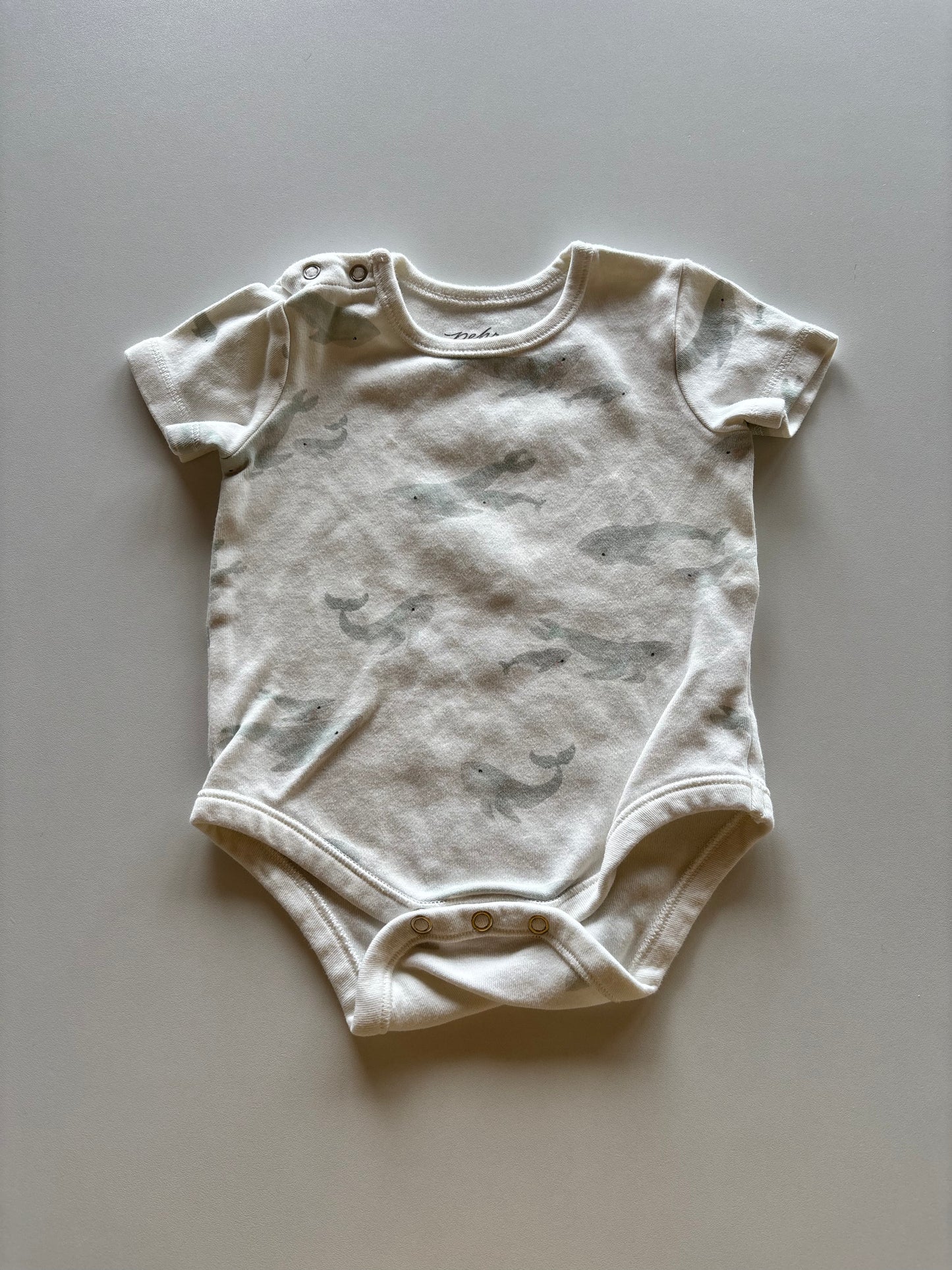 Cream Humpback Whale Onesie