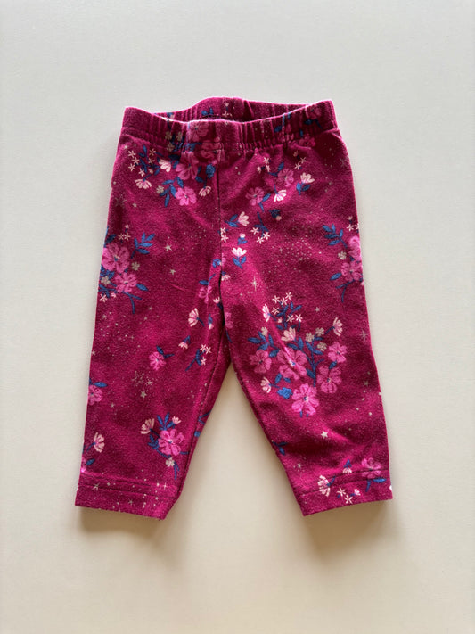 Pinkish Purple Floral Leggings