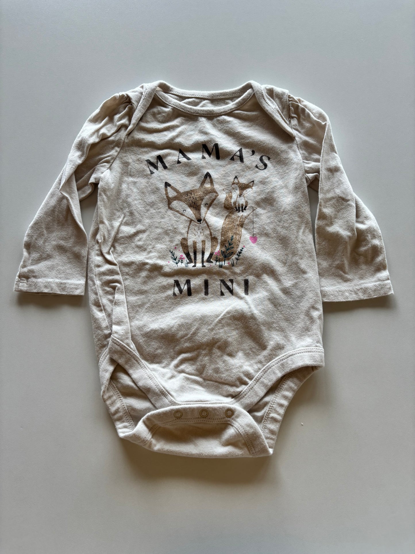 Beige Mama's Mini Onesie