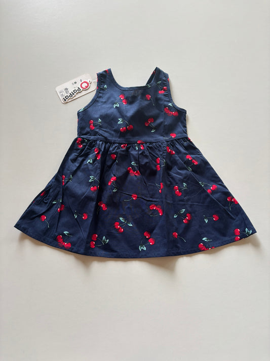 BNWT Navy Cherry Dress