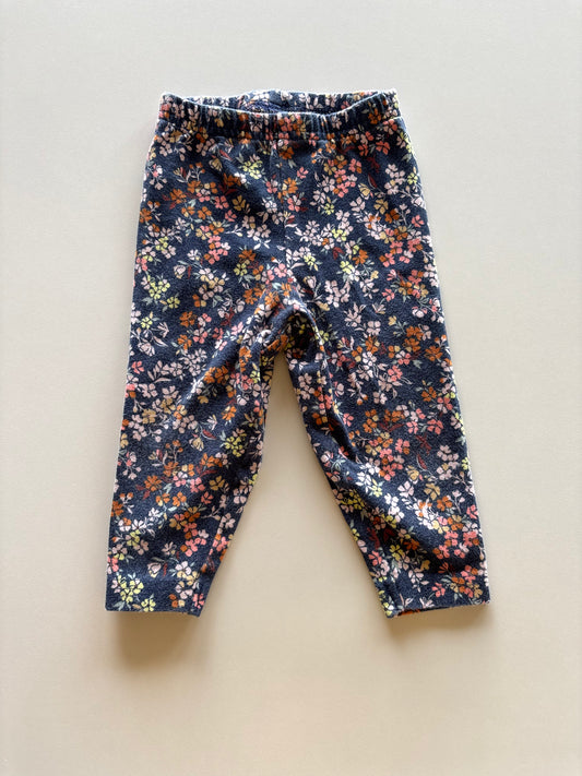 Blue Floral Leggings