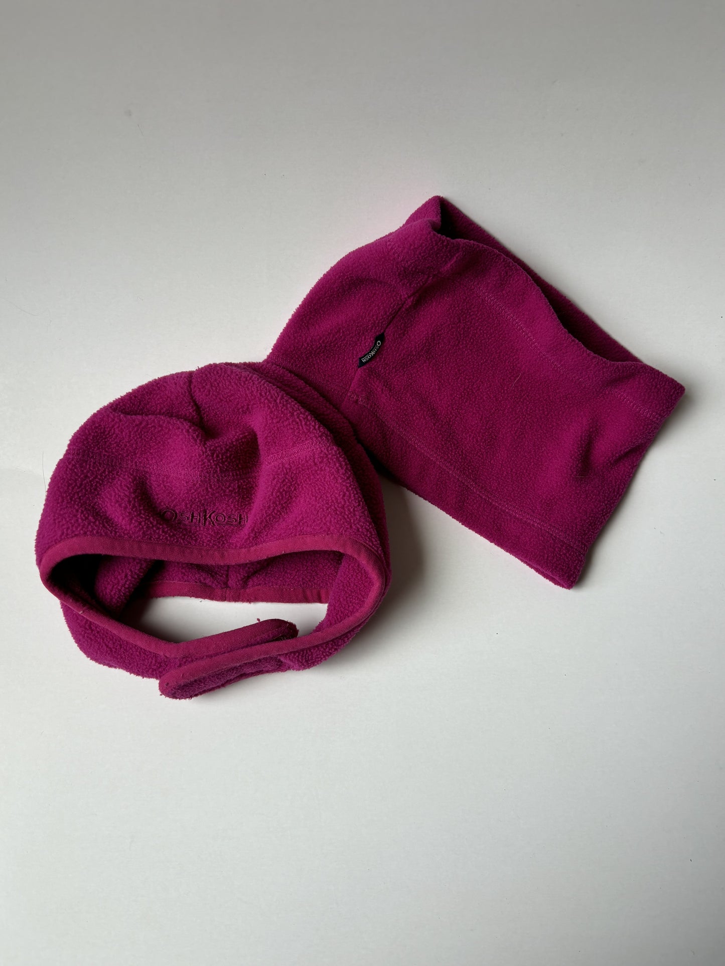 2pc Pink Fleece Toque & Neckwarmer Set