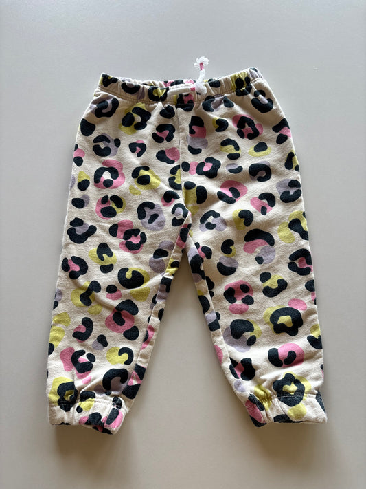 Almond Colourful Leopard Joggers