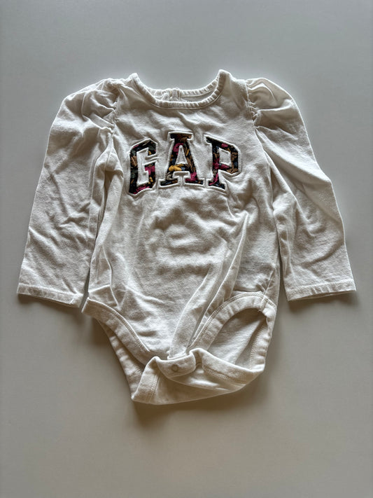 White Floral Gap Onesie