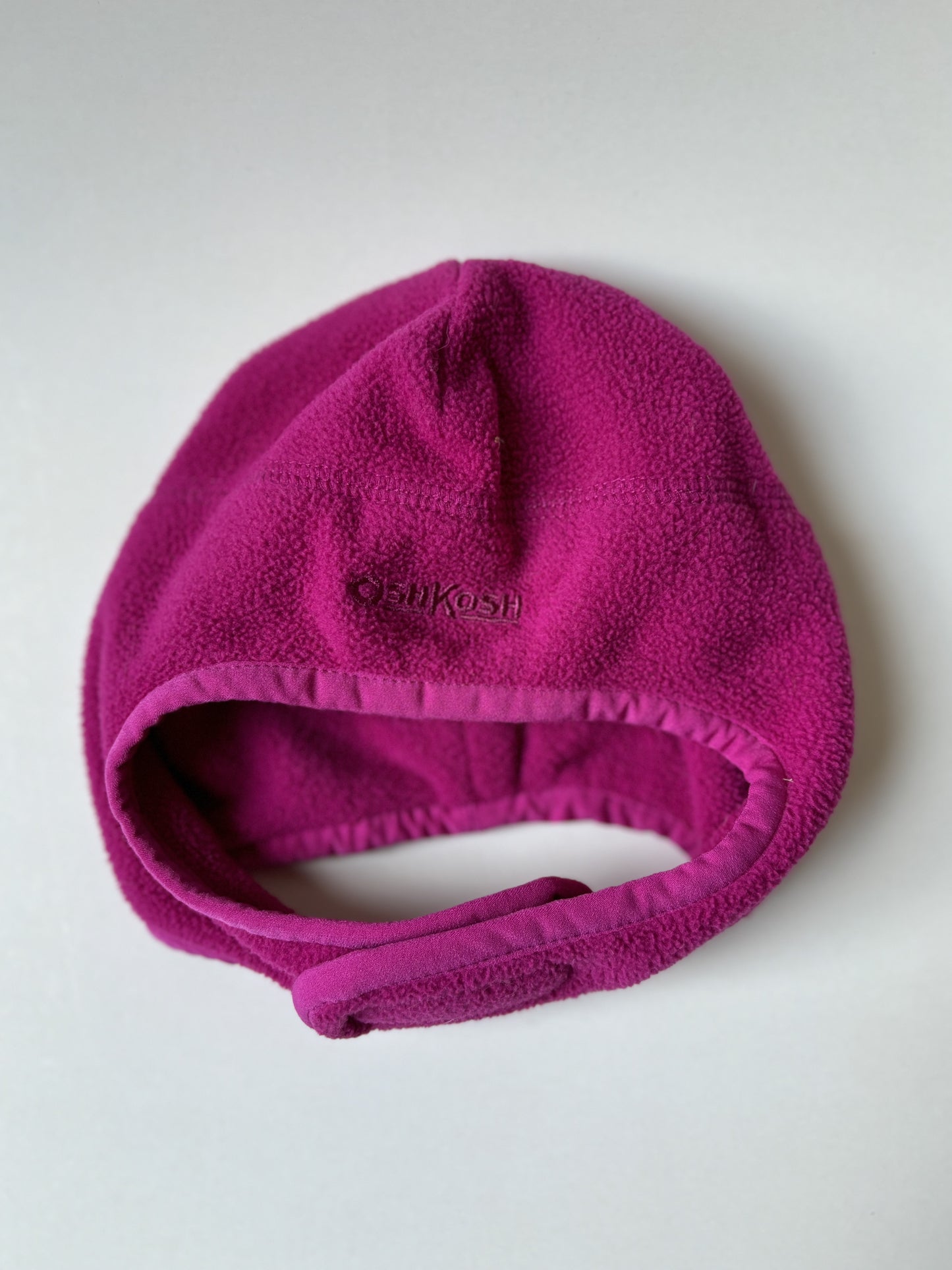 Pink Fleece Chin Strap Toque