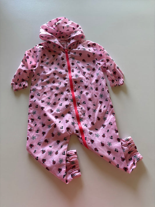 Pink Ladybug Rain Suit