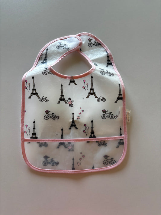 Pink & Clear Paris Bib