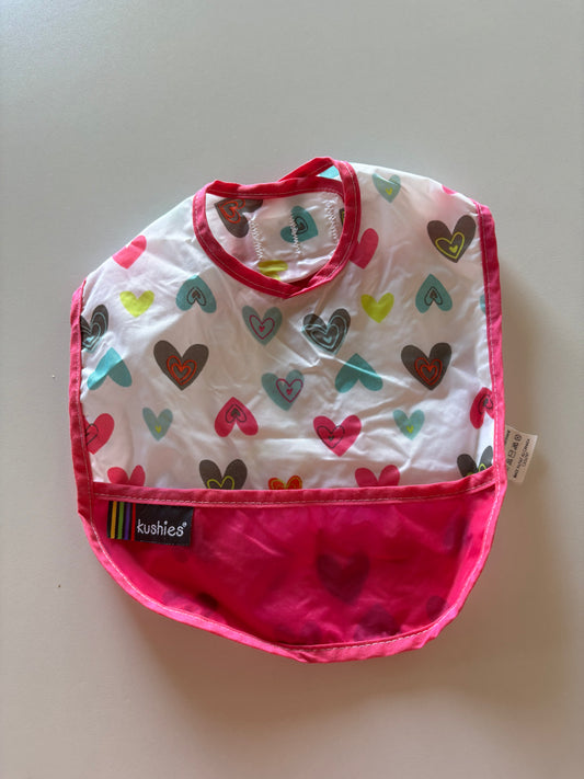 Pink Heart Bib