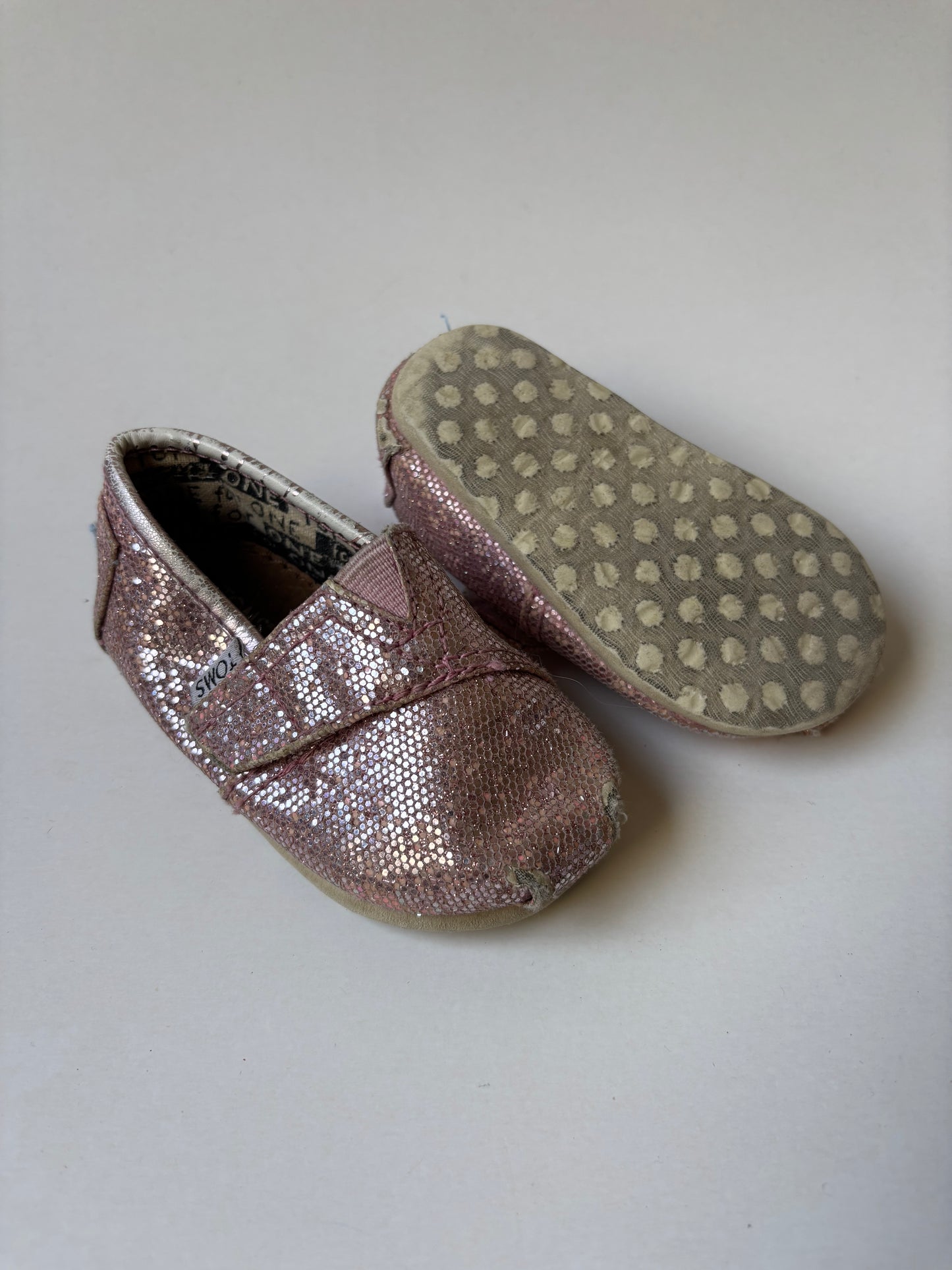 Pink Sparkle Toms