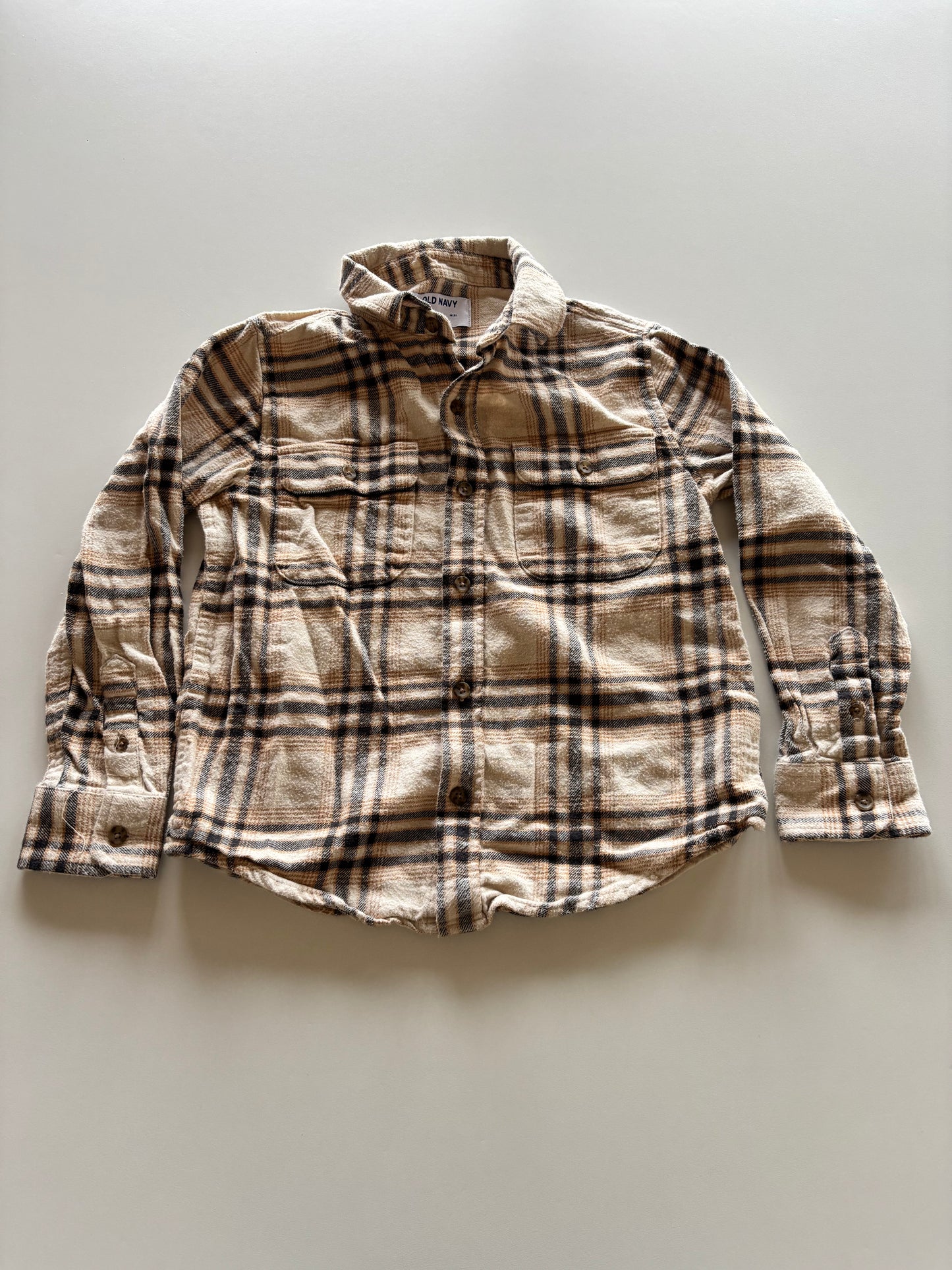 Brown Plaid Flannel Shirt