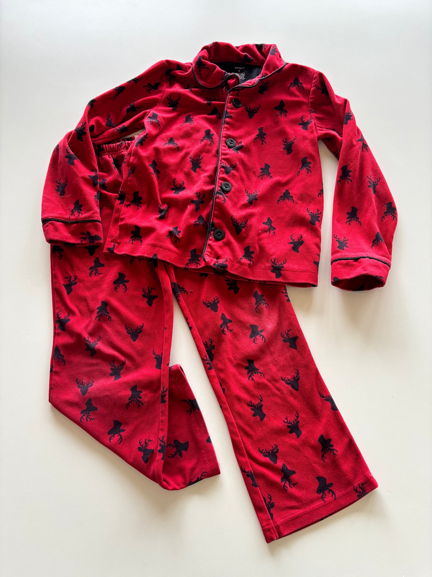 2pc Red Deer Pajamas
