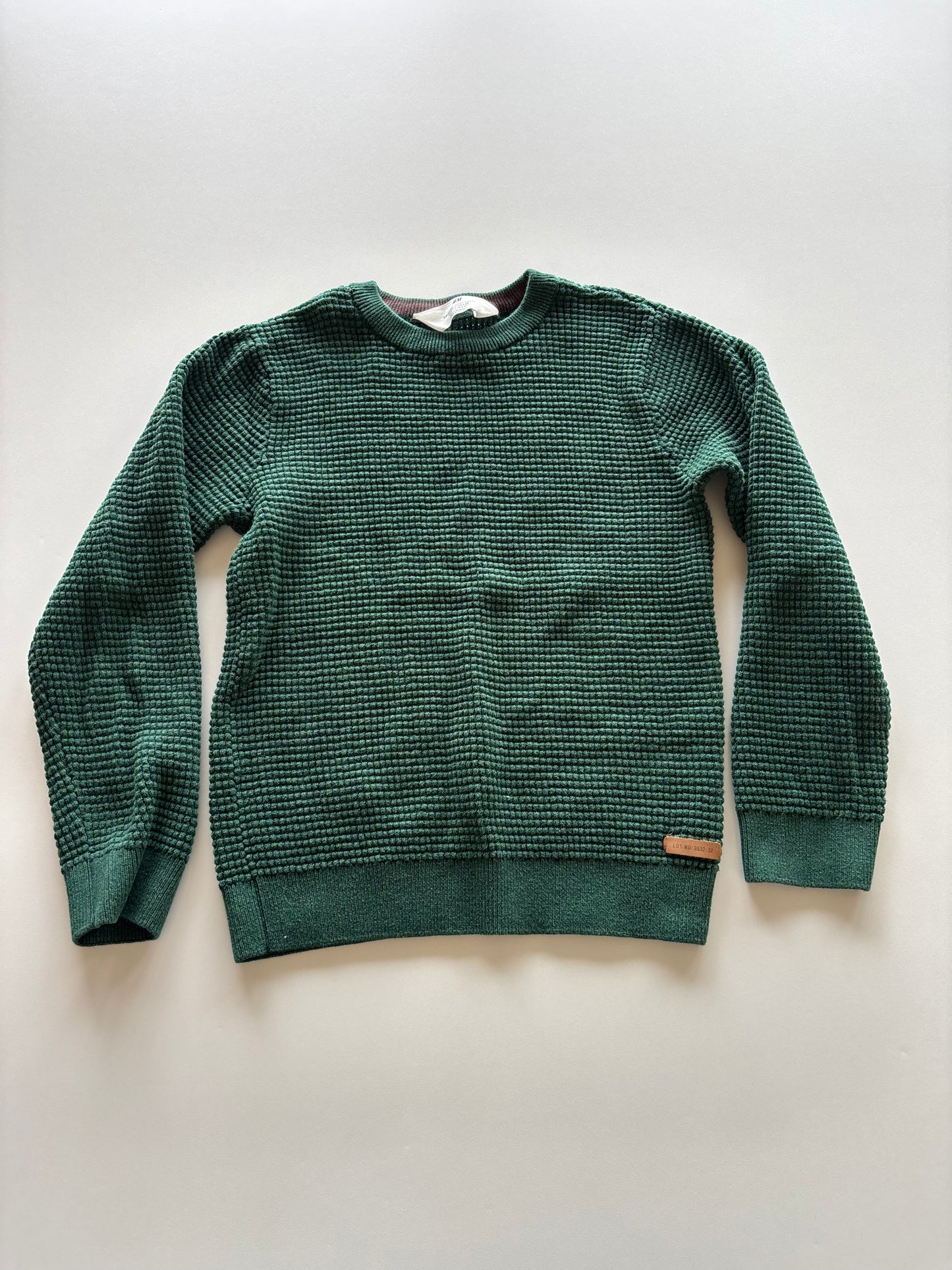 Green Textured Sweater
