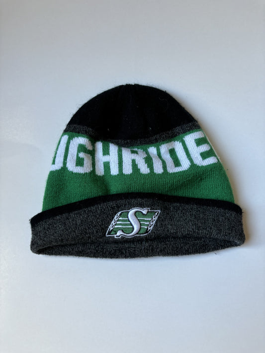 Black Grey & Green Roughrider Toque