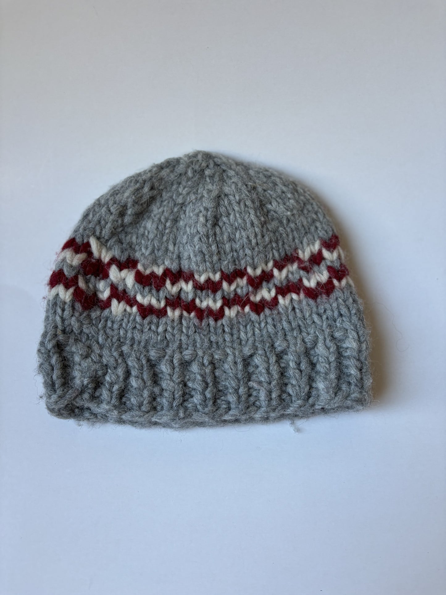 Grey Wool Knit Toque