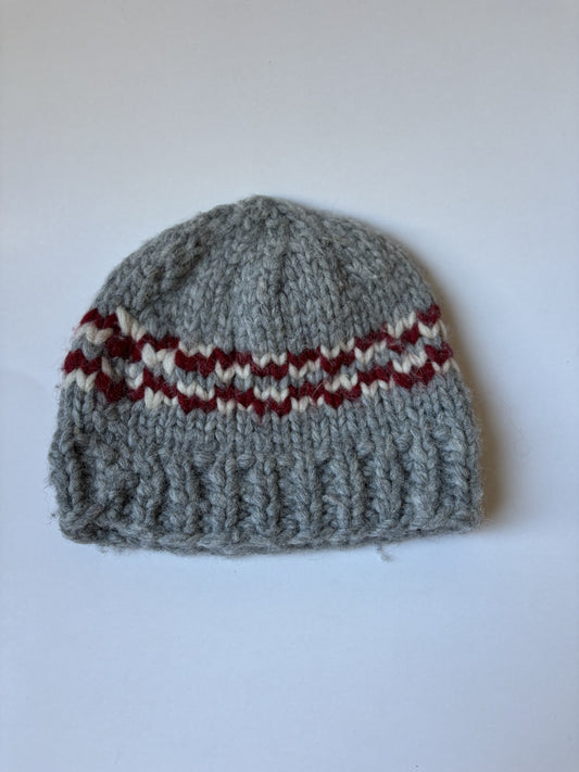 Grey Wool Knit Toque