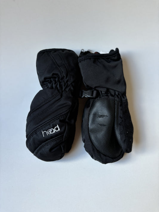 Black Head Winter Mittens
