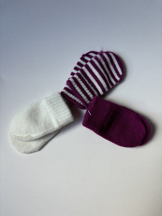 3 Pairs Thumbless Mini Mittens