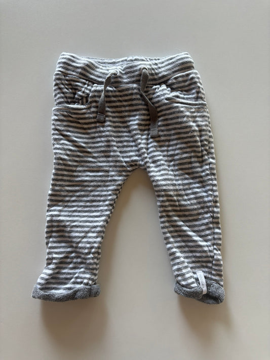 Grey Striped Pants
