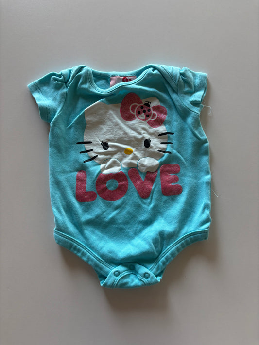 Blue Hello Kitty Love Onesie