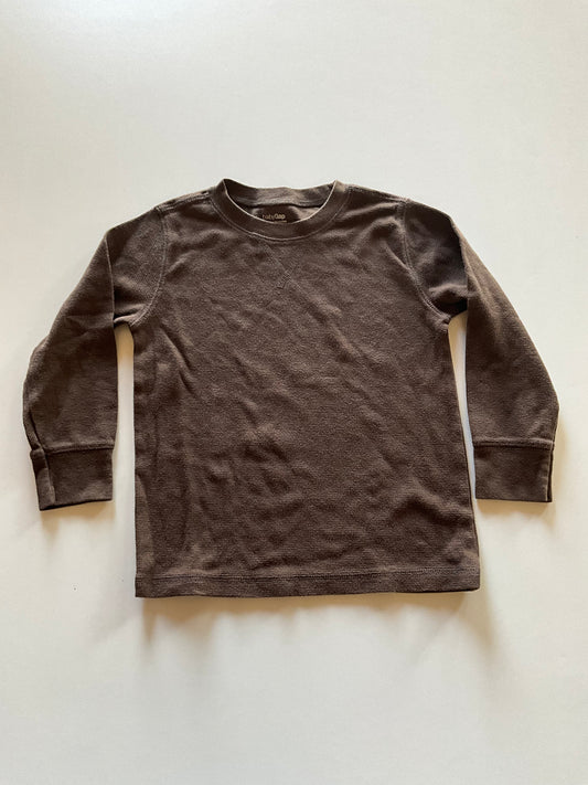 Brown Waffle Long Sleeve Shirt