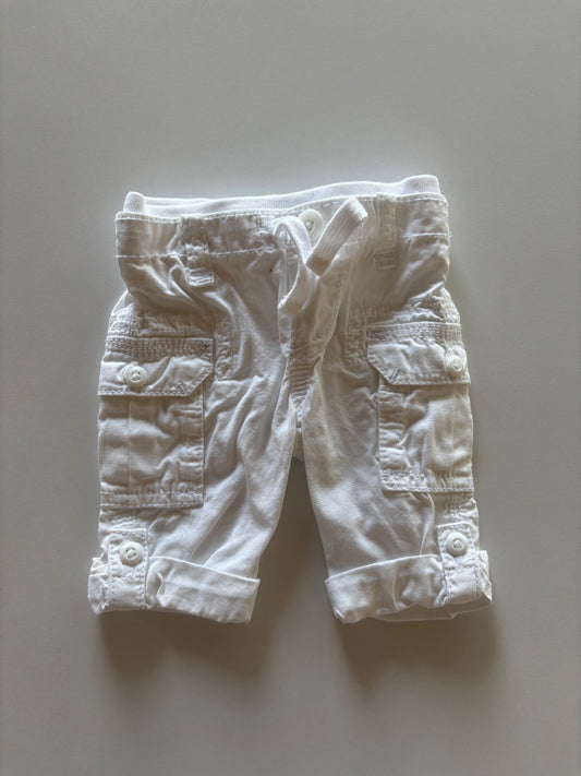 White Cargo Pants