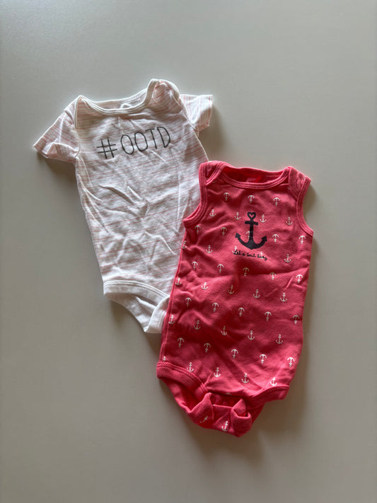 2 Pink Onesies