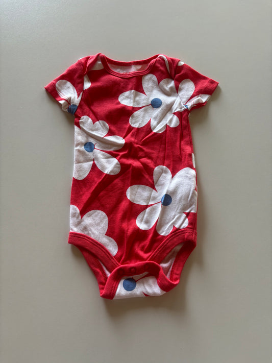 Red Floral Onesie