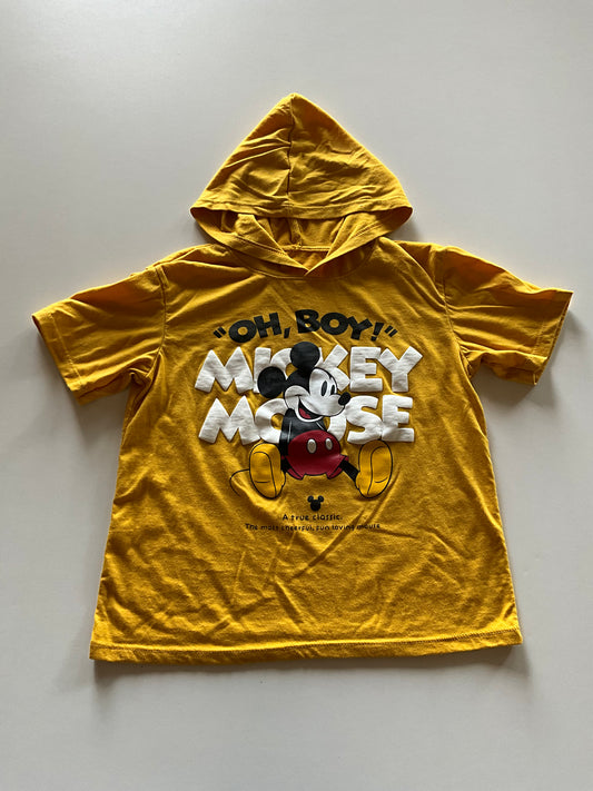 Yellow Mickey Hooded Tee