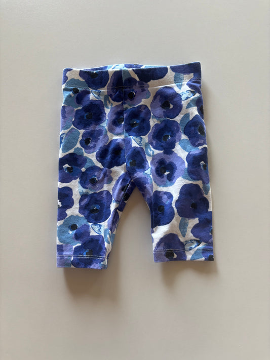 Blue Floral Leggings