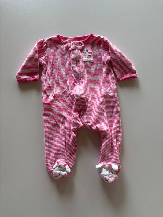 Pink Striped Zebra Sleeper
