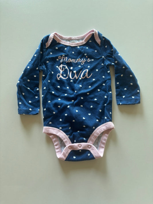 Blue Mommy's Diva Onesie