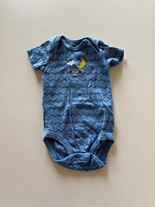 Blue Zig Zag Space Onesie