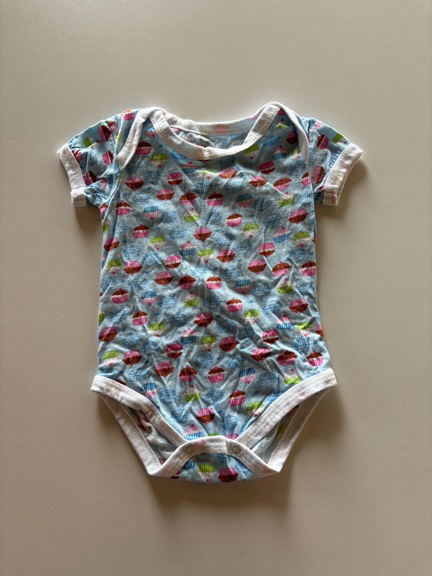 Blue Cupcake Onesie