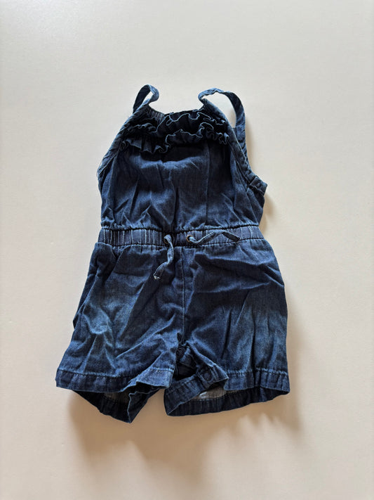 Dark Chambray Romper