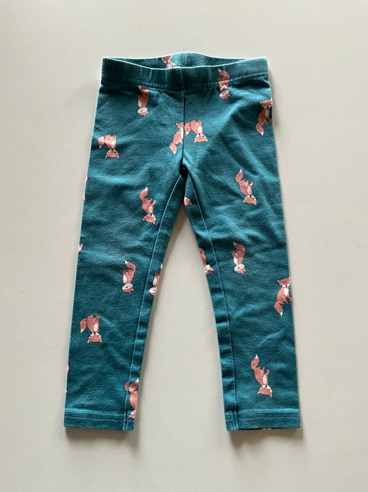 Teal Fox Leggings