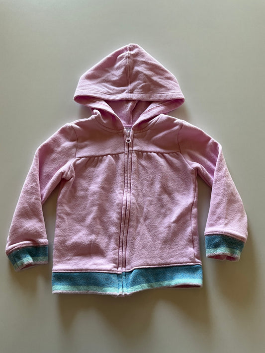 Violet w/ Glittery Blue Zip Up Hoodie