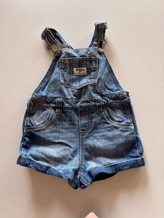 Denim Overall Shorts