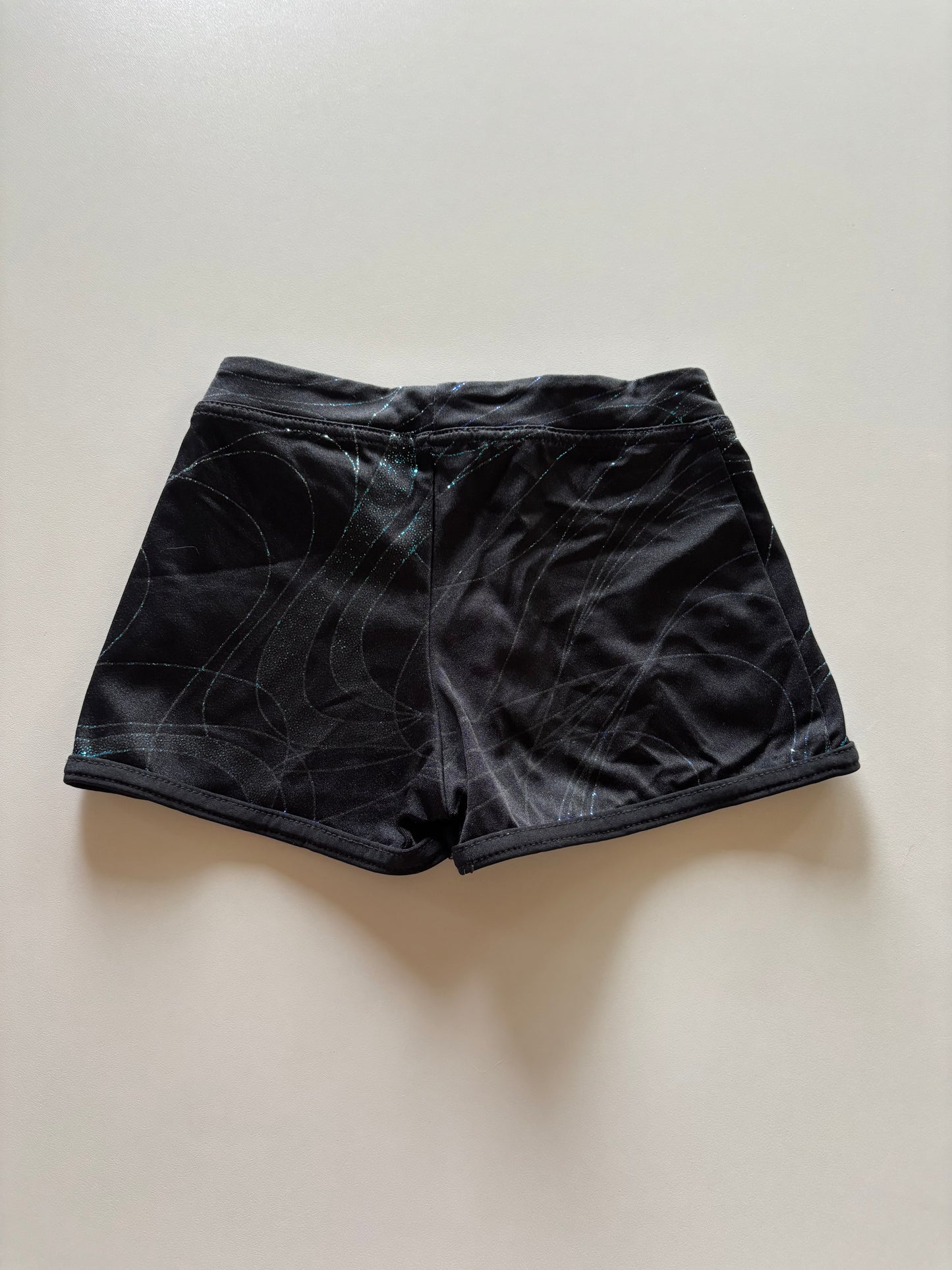 Black Sparkly Athletic Shorts