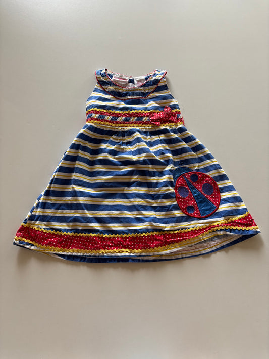 Striped Ladybug Dress