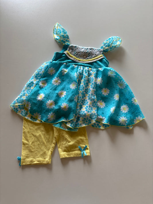 2pc Blue & Yellow Set