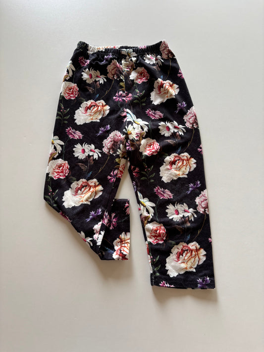 Black Floral Leggings