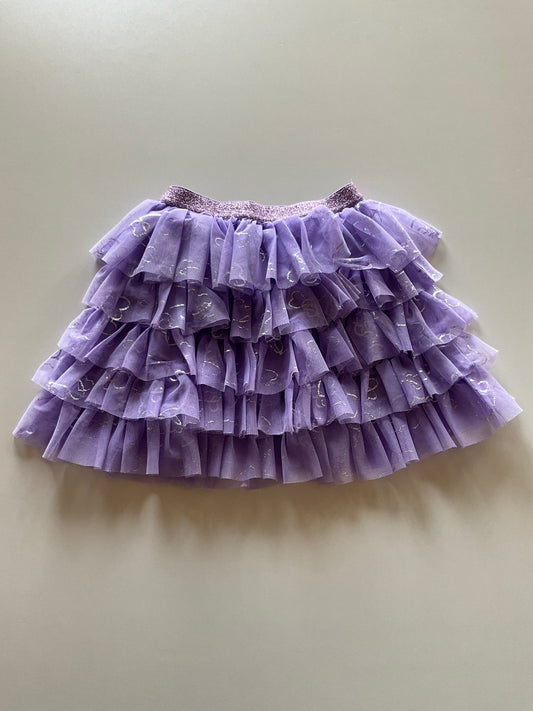 Violet Layered Tulle Skirt