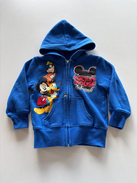 Blue Mickey Mouse Zip Up Hoodie