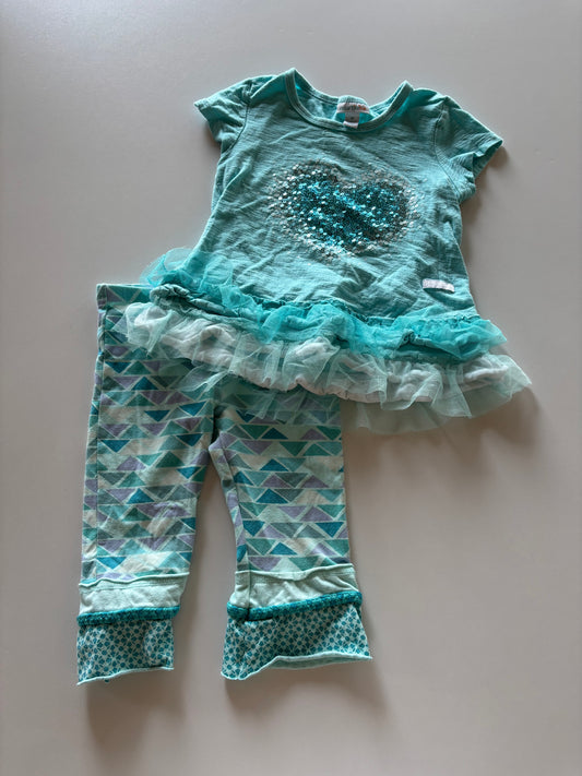 2pc Teal Set