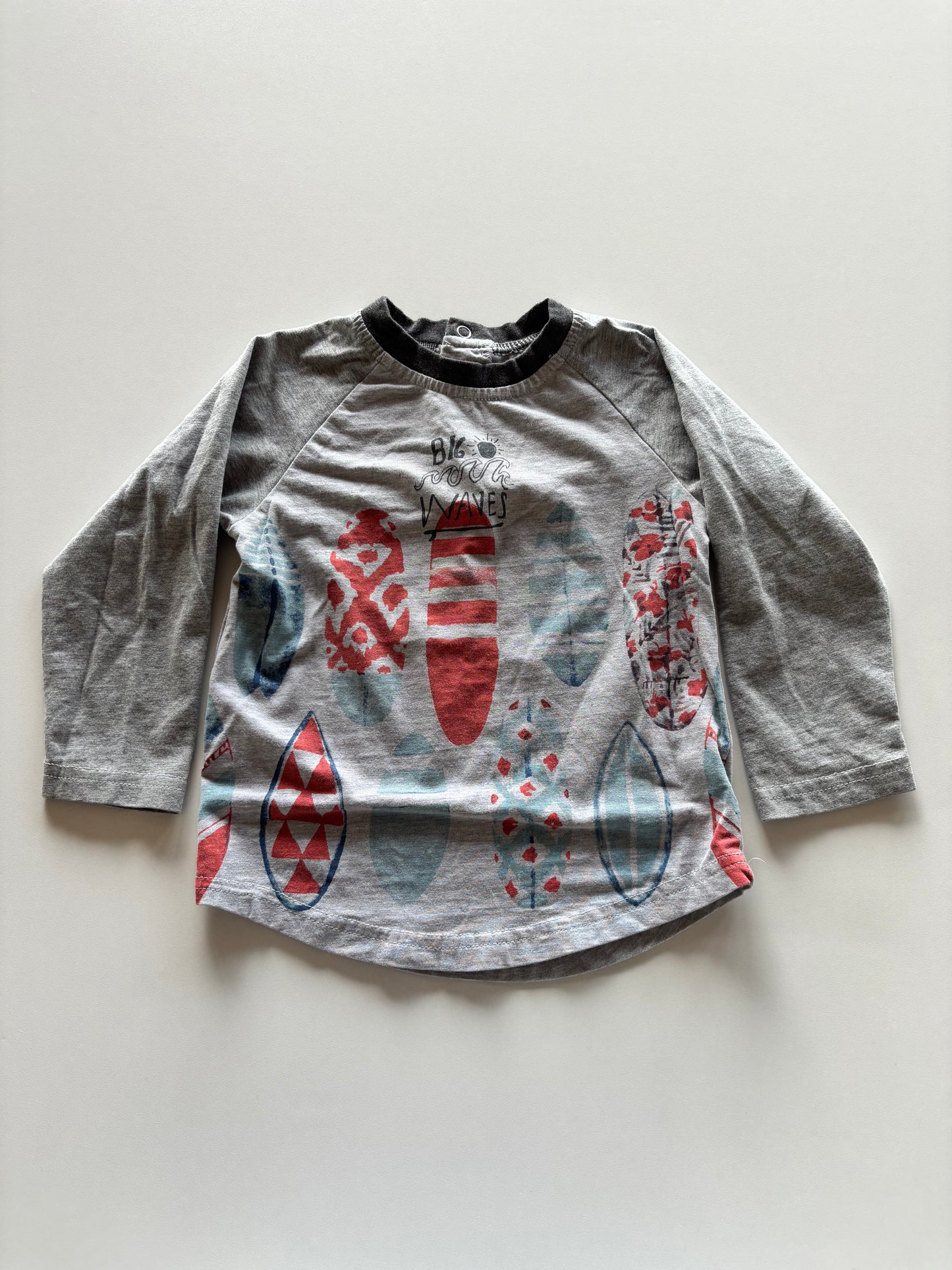 Grey Big Waves Shirt
