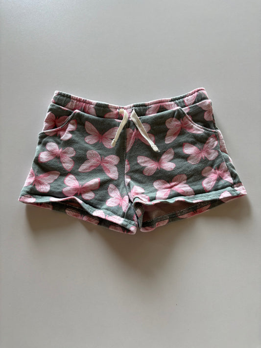 Green & Pink Butterfly Shorts