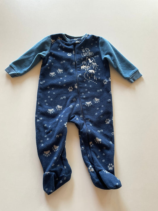 Blue Let's Explore Fleece Sleeper