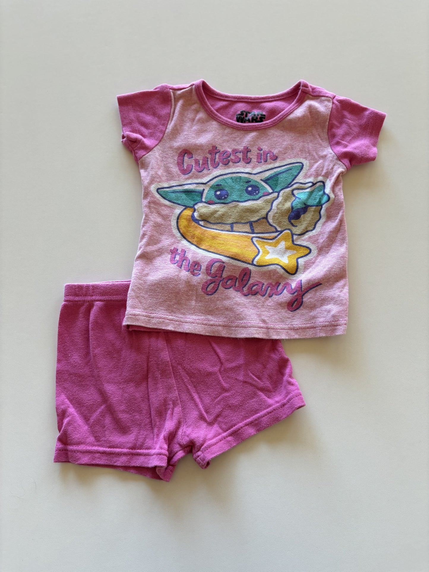 2pc Pink Grogu Pajamas