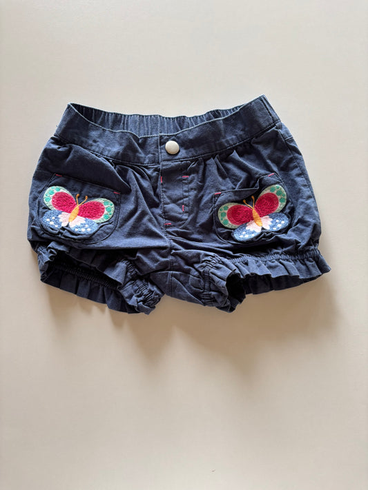 Blue Butterfly Shorts